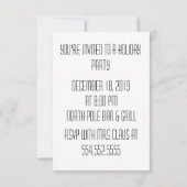 Oude kerstfeestdag kerstmis met kerstmis kaart (Achterkant)