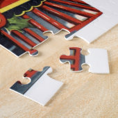 Oude kerstfeestdag legpuzzel (Zijkant)
