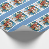 Oude kerstfeestdag met fashioned Kind Cadeaupapier (Hoek)