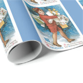 Oude kerstfeestdag met fashioned Kind Cadeaupapier (Rol Hoek)