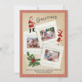 Oude kerstfoto collage vrolijk kerstfeest feestdagenkaart (Voorkant)