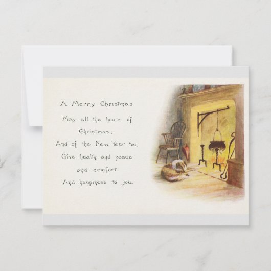 Oude kerstgroeten kaart (Voorkant)