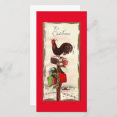 Oude Kersthaan Feestdagenkaart (Voorkant / Achterkant)