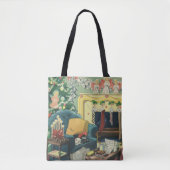 Oude kersthonden in de woonkamer tote bag (Voorkant)