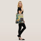 Oude kersthonden in de woonkamer tote bag (Op model)