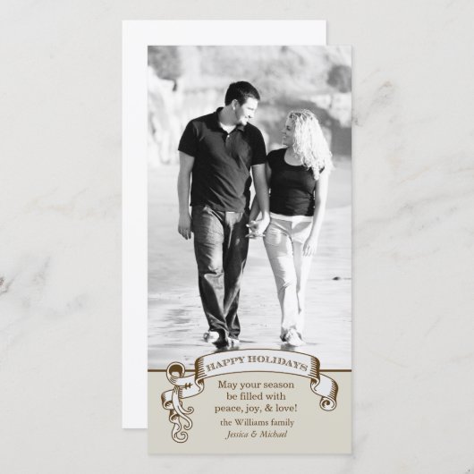 Oude kerstkaart (Voorkant / Achterkant)