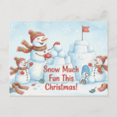 Oude Kerstkaart Briefkaart (Voorkant)