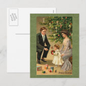 Oude Kerstkaart Feestdagenkaart (Voorkant / Achterkant)