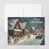 Oude Kerstkaart Feestdagenkaart (Voorkant / Achterkant)