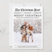 Oude kerstkaart in krantenstijl (Voorkant)