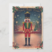 Oude kerstkaart met notenkraker soldaat kaart (Voorkant)