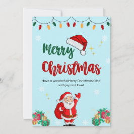 Oude kerstkaart van de Kerstman Kaart