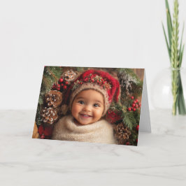 Oude Kerstkaart voor Baby Kaart