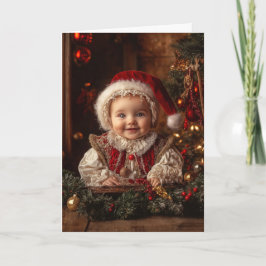 Oude Kerstkaart voor Baby Kaart