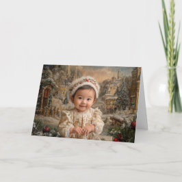Oude Kerstkaart voor Baby Kaart