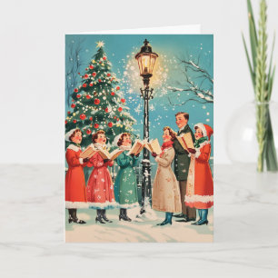 Oude kerstkaarten feestdagen kaart