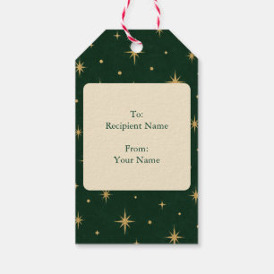 Oude Kerstkat Cadeaublaadjes Groen Schotland & Gou Cadeaulabel