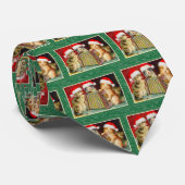 Oude Kerstkatten Stropdas (Opgerold)