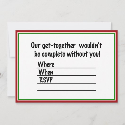 Oude kerstkerstfeestjes en groeten van het seizoen kaart (Achterkant)