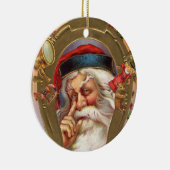 Oude kerstkerstkerstkerstversiering met fashioned keramisch ornament (Rechts)