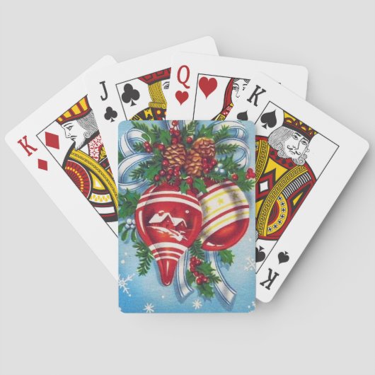oude kerstlampen pokerkaarten (Achterkant)