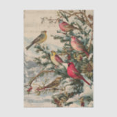 Oude Kerstliederen Winter Tissuepapier (Voorkant)