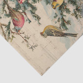 Oude Kerstliederen Winter Tissuepapier (Detail)