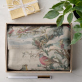 Oude Kerstliederen Winter Tissuepapier (Geschenk)