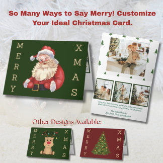 Oude Kerstman 4 Foto Feestdagen Kaart