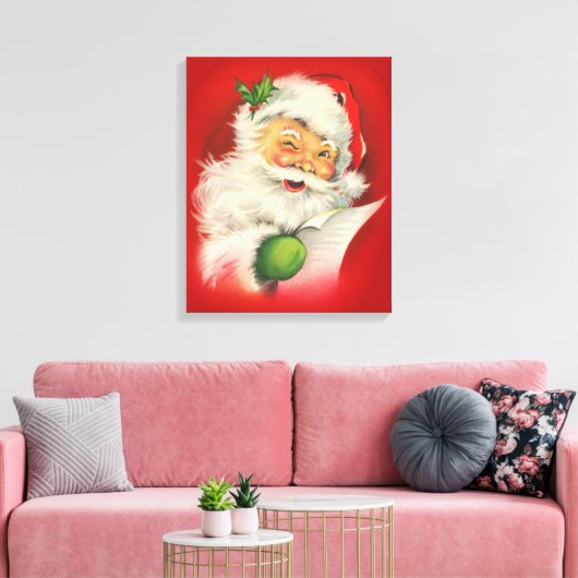Oude Kerstman Canvas Afdruk (Insitu (Woonkamer))