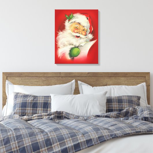 Oude Kerstman Canvas Afdruk (Insitu (Slaapkamer))