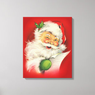 Oude Kerstman Canvas Afdruk