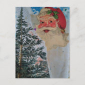 Oude Kerstman Collage Briefkaart (Voorkant)