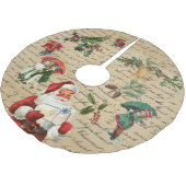 Oude Kerstman Decoupage Victoriaans Kerstboom Rok (Gekanteld)