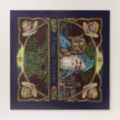 Oude Kerstman en engelen Legpuzzel (Horizontaal)