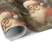 Oude Kerstman en sparentakken Cadeaupapier (Rol Hoek)
