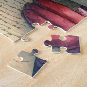Oude Kerstman Familiepret Legpuzzel (Zijkant)