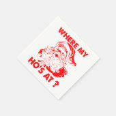 Oude Kerstman Funny Kerstmis | Waar zijn mijn Kers Servet (Hoek)