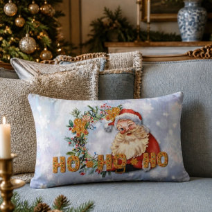 Oude Kerstman & Gemberkoek Ho-Ho-Ho Worp Kussen