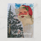 Oude Kerstman Gemengde  Collage Prettig Kerstfeest Briefkaart (Voorkant)