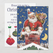 Oude Kerstman, Het was de Nacht voor Kerstmis Kaart (Voorkant / Achterkant)