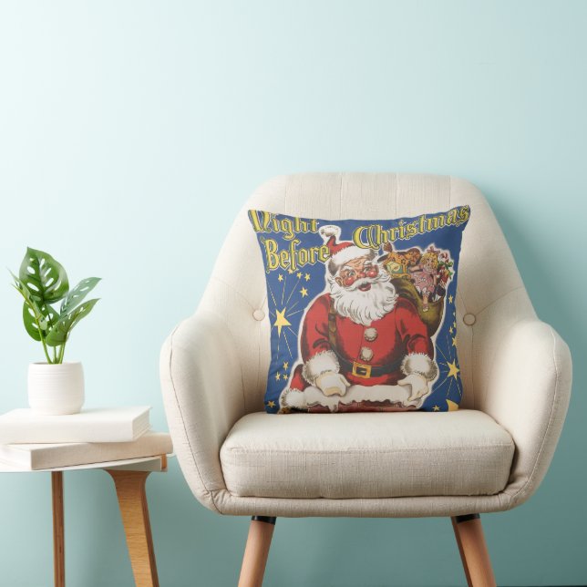 Oude Kerstman, Het was de Nacht voor Kerstmis Kussen (Stoel)