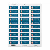 Oude Kerstman Kerstadres Etiket (Full Sheet)