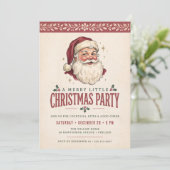 Oude Kerstman Kerstfeest Kaart (Staand voorkant)