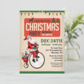 Oude Kerstman Kerstfeest Uitnodiging (Staand voorkant)