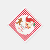 Oude Kerstman Kerstfeestfeestje Servet (Hoek)