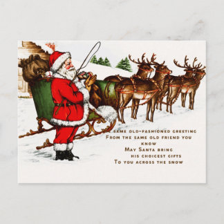 Oude Kerstman Kerstkaart Briefkaart