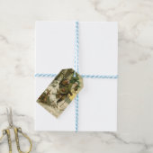 Oude Kerstman Kerstmis Victoriaans Vakantie Boom Cadeaulabel (Met Touw)