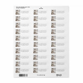 Oude Kerstman Kerstsneeuw Retouradres Etiket (Full Sheet)