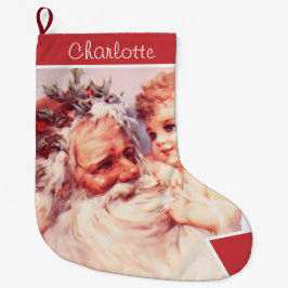 Oude Kerstman Kind Kerstsok